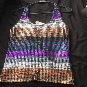 Vintage Cache Sequins Top